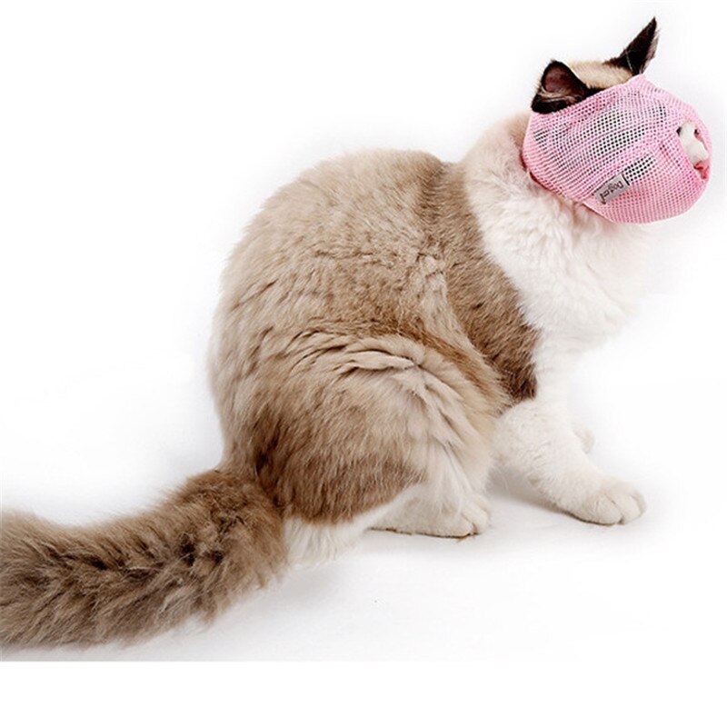 Cat Mesh Muzzle- Travel & Grooming Essential