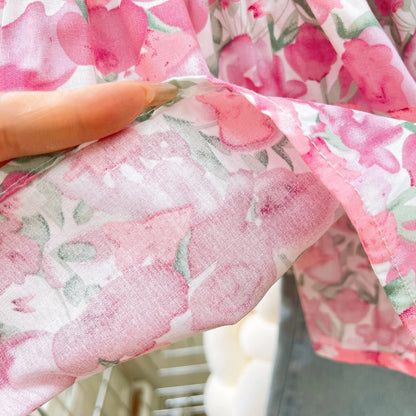 Children's Floral Print 2pcs Clothes Outfit Set