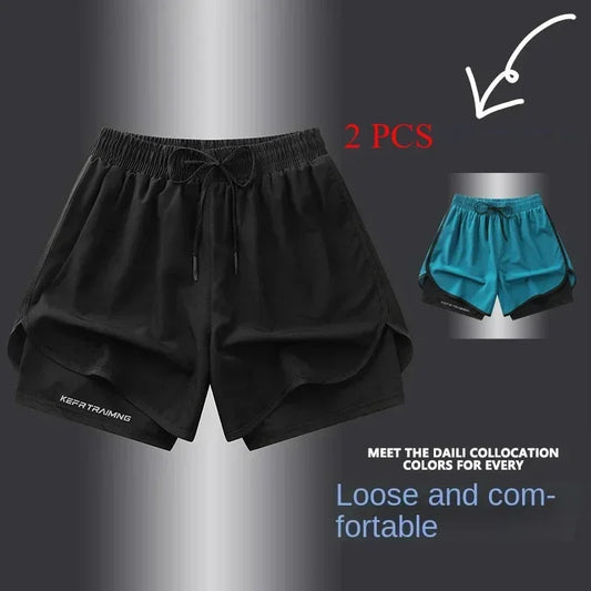 Schwarze Outdoor-Laufshorts für Herren