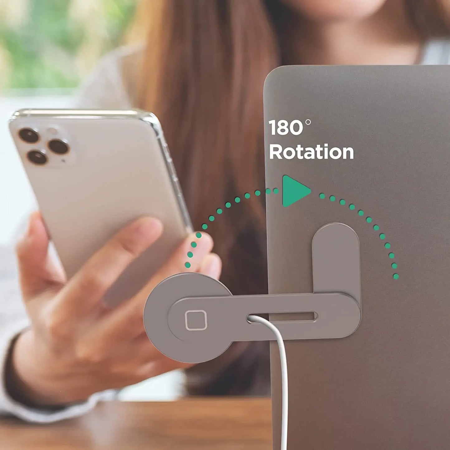 Magnetic Phone Laptop Side Mount Stand Holder