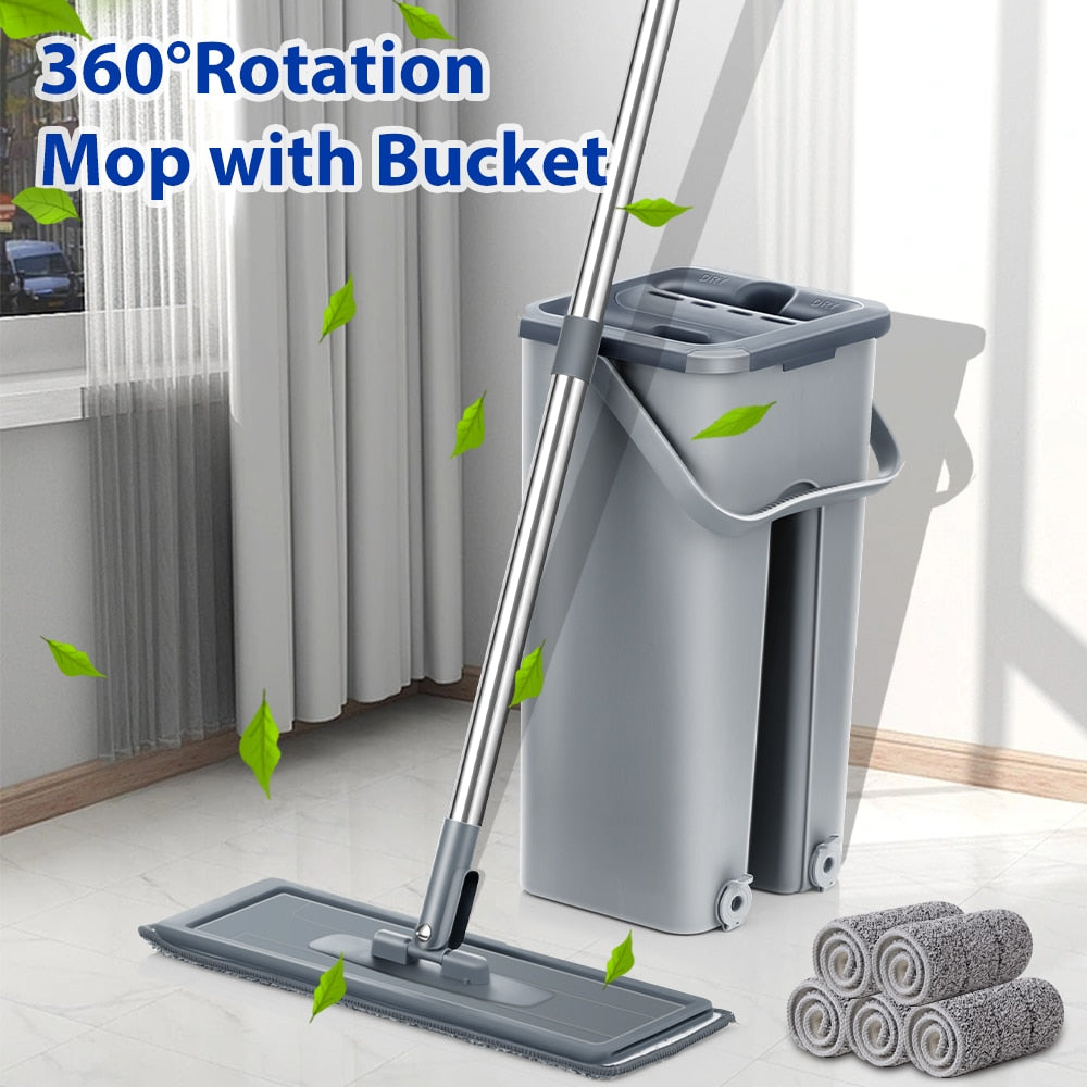 Pro Floor Mop & Bucket Set