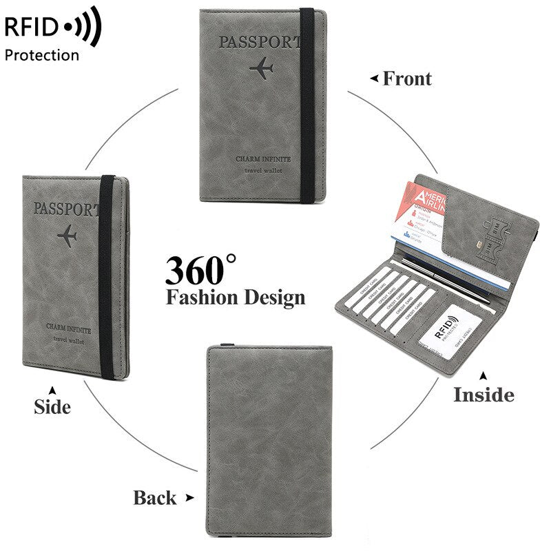 Luxury RFID Passport Wallet