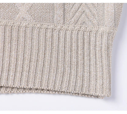 Versatile Men's Knit Pullover Sweater