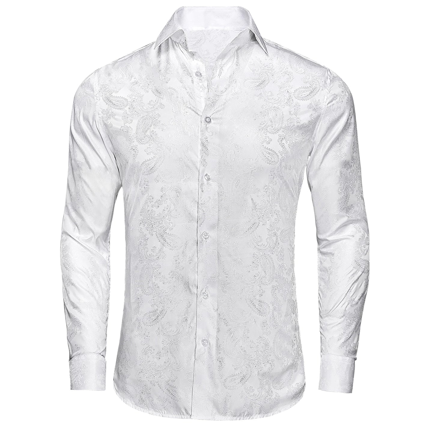 Chemise habillée florale à manches longues de style Steampunk pour hommes