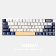 135-Key Rudy OEM PBT Double Shot Keycaps - White/Blue