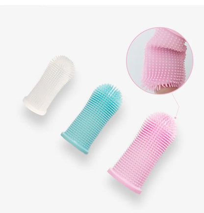 Soft Pet Finger Toothbrush - Dental Care for Dogs & Cats