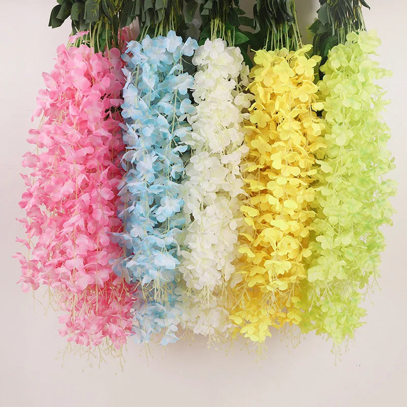 12pcs Artificial Wisteria Hanging Garland