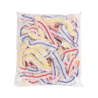 Elastische Einweg-Lebensmittelabdeckungen - Buntes Wickelset