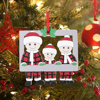 DIY Family Pendant Christmas Tree Hanging Ornament