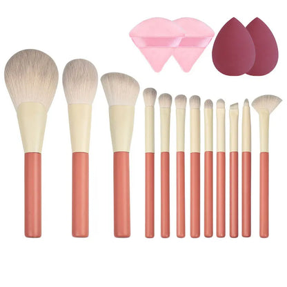 Ensemble de 13 pinceaux de maquillage doux et moelleux