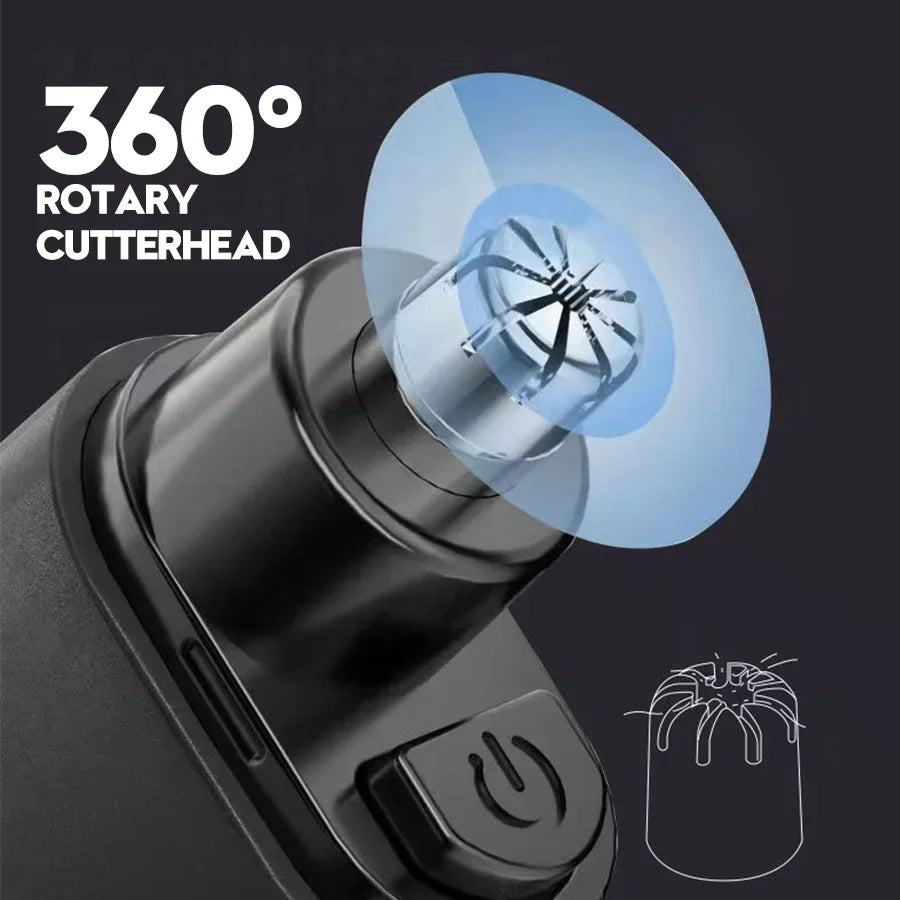 Wiederaufladbarer tragbarer Nasen- und Bartschneider für Männer – schmerzfreie Pflege