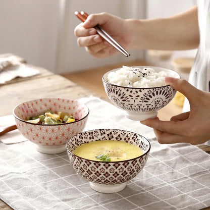 Colorful Japanese Ramen Bowl Set