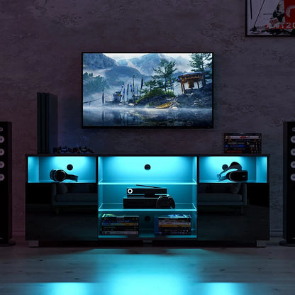 65-Inch TV Stand with LED Lights