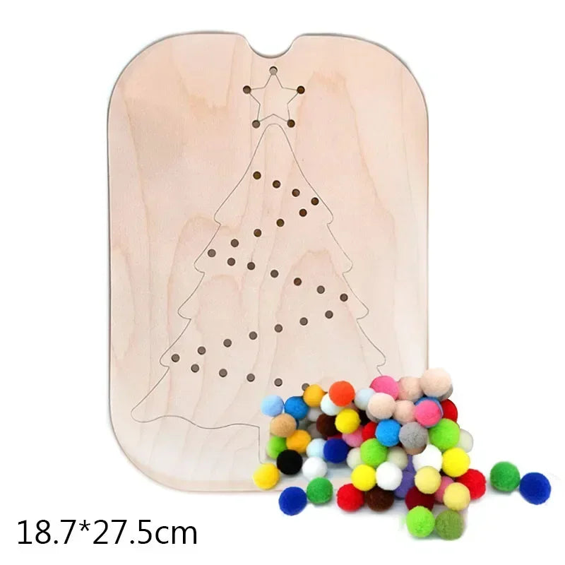 Rainbow Counting Pompoms Set  Kids Games