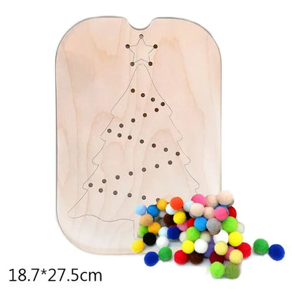 Rainbow Counting Pompoms Set  Kids Games