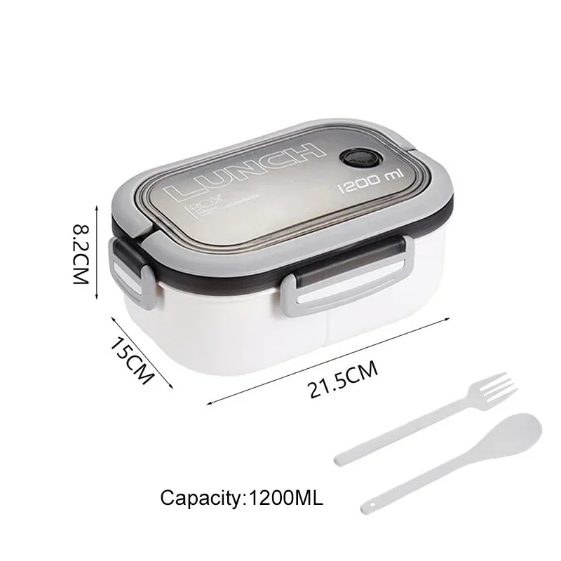 Boîte à lunch double couche avec cuillère