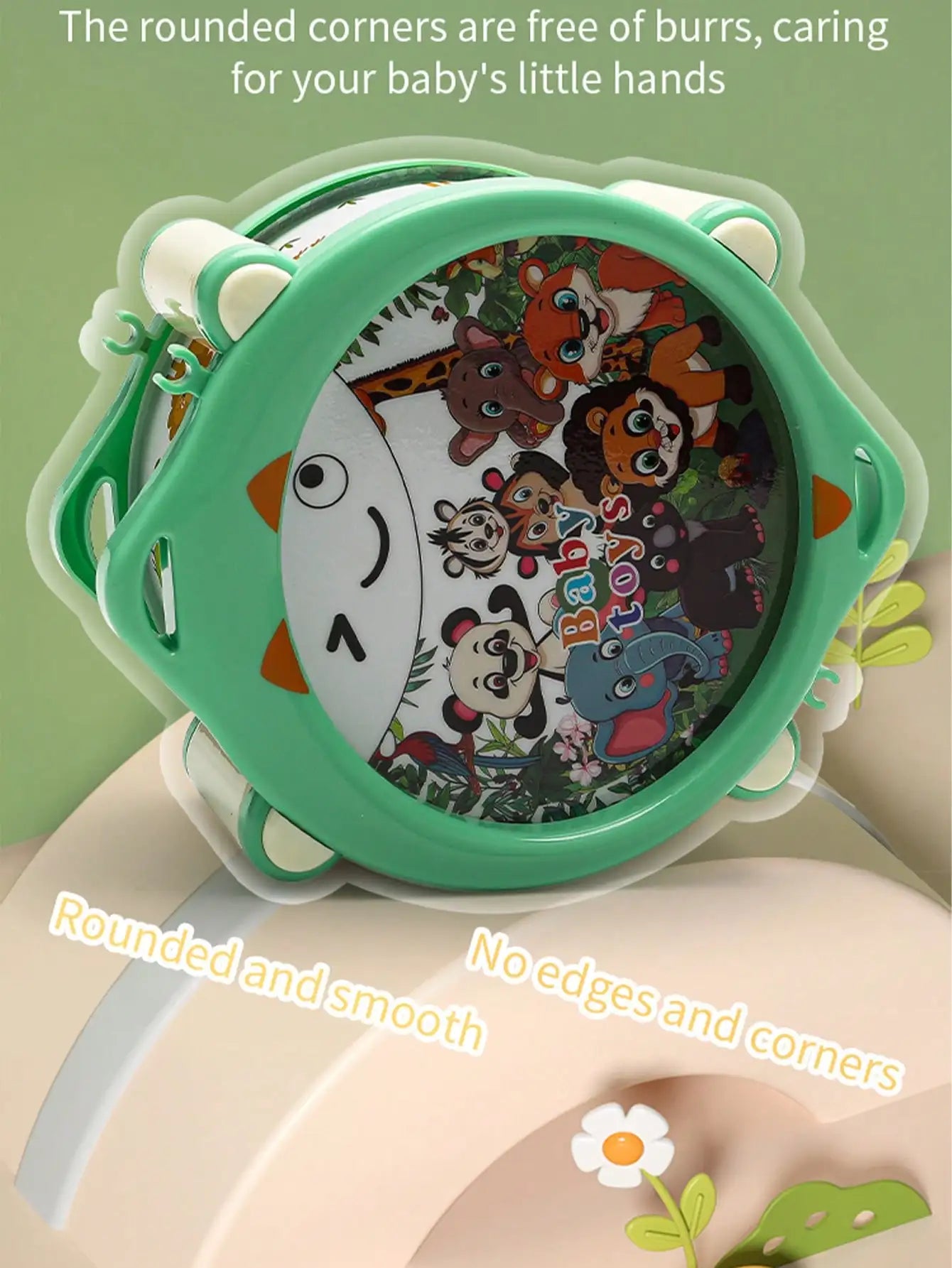 Un ensemble de jouets pour enfants, tambour et trompette