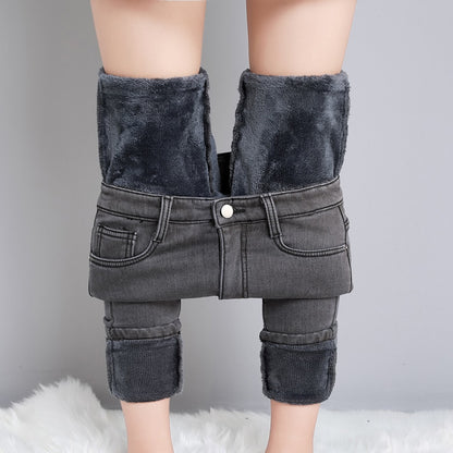 Jeans thermiques d'hiver Denim confortable prêt pour la neige