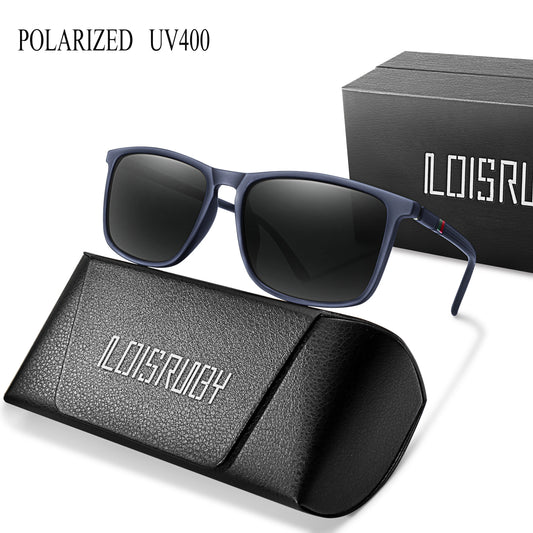 Polarisierte UV400-Sportsonnenbrille in Echtfarbe zum Fahren, Angeln, Laufen