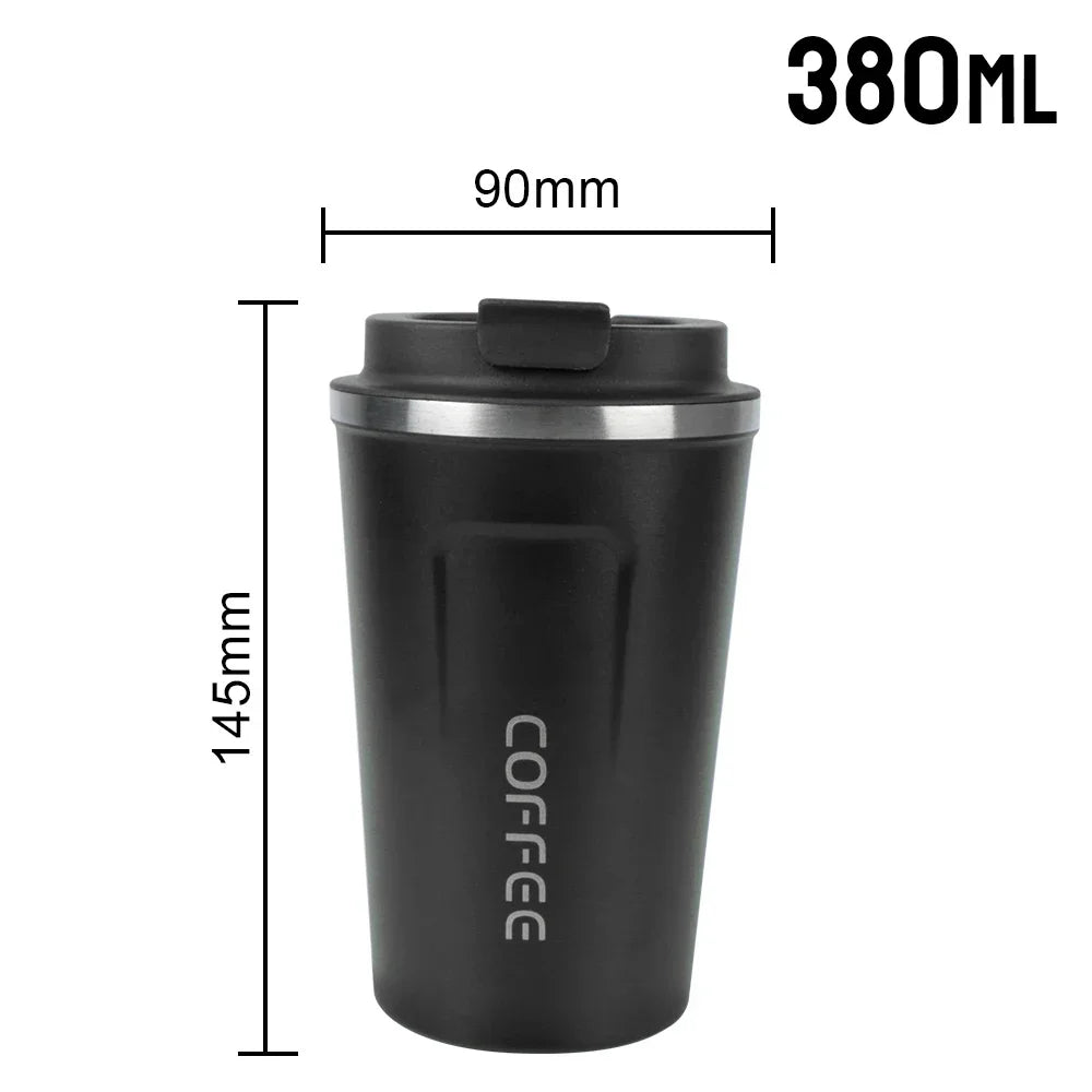 Tasse à café thermos en acier inoxydable 380/510 ml avec affichage de la température