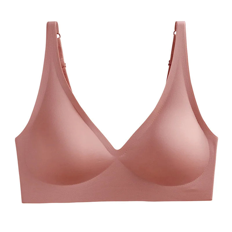 Women's Adjustable Seamless Wireless Push Up Bra