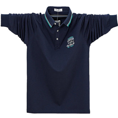 Polos amples à manches longues doublés en polaire pour hommes