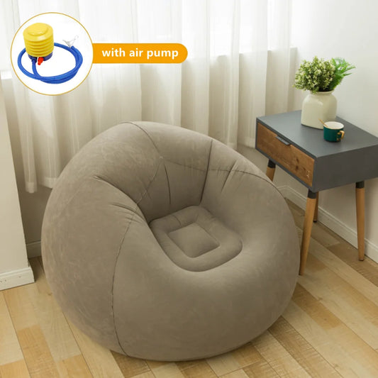PVC Inflatable Sofa Hot Single Lounger for Living Room