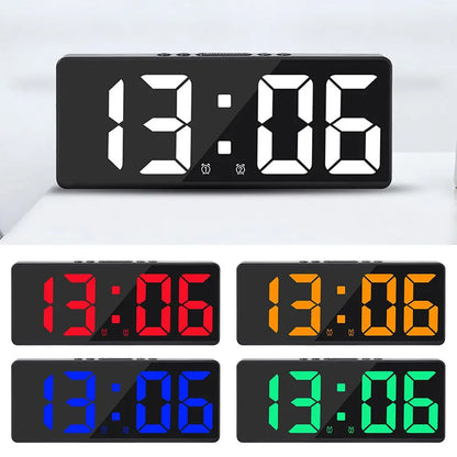 LED Digital Clock with Backlight/Alarm/Temperature & Calendar