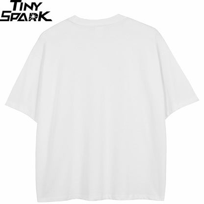 Weißes Streetwear-T-Shirt