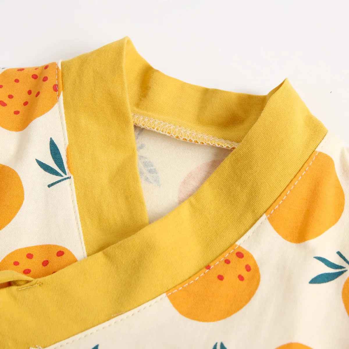 Children's Short Sleeve Cute Printing Cotton Top & Bottom Clothes Set