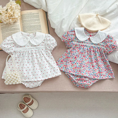 Baby Girl Clothes Set Summer Short Sleeve