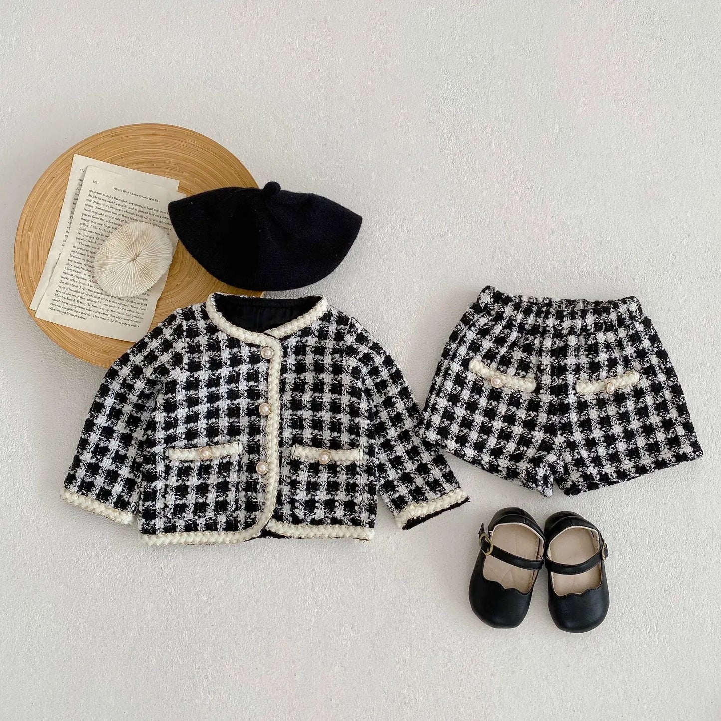 Baby Girl's Clothes Spring Plaid Long Sleeve