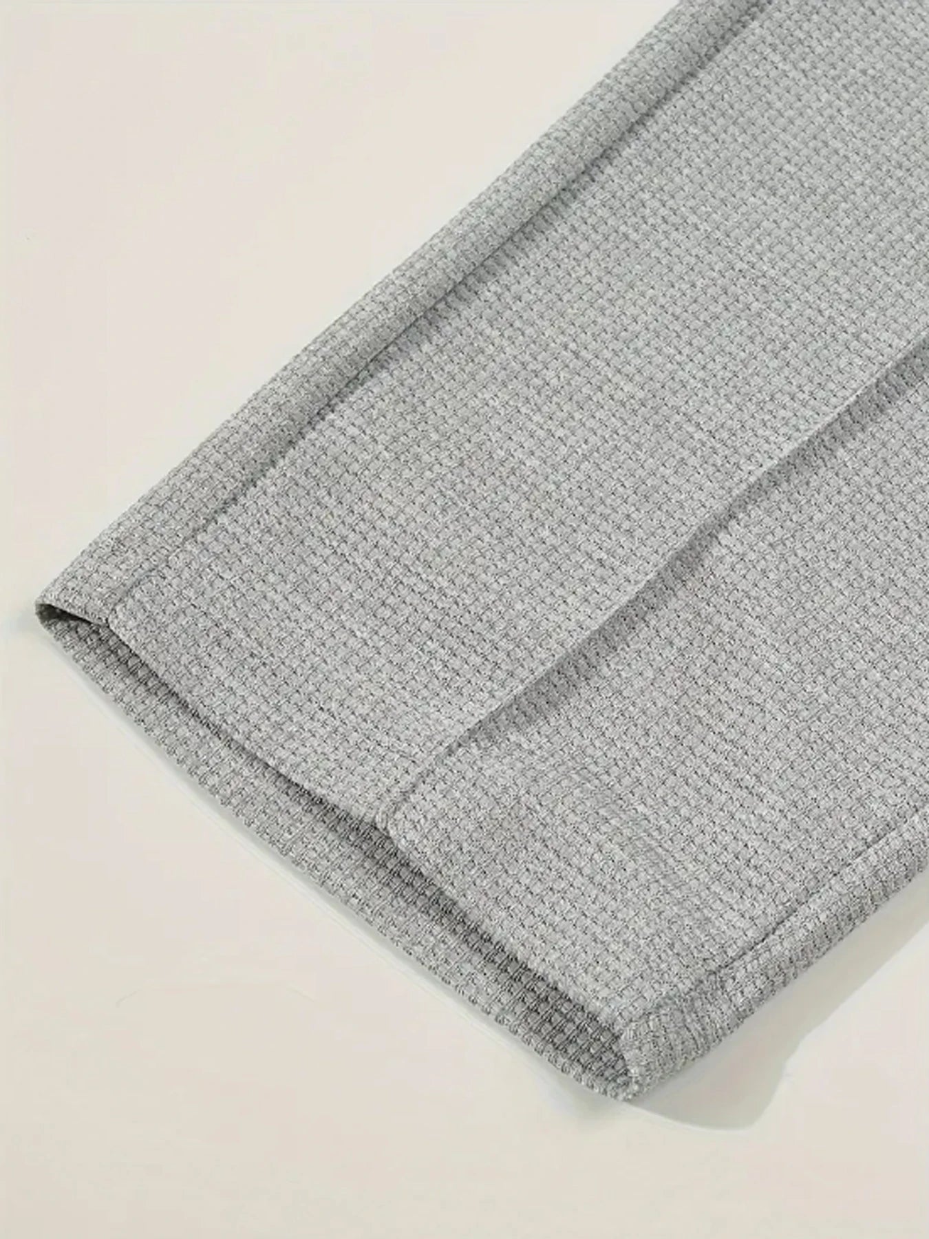 High Waist Men's Waffle Suit Pants