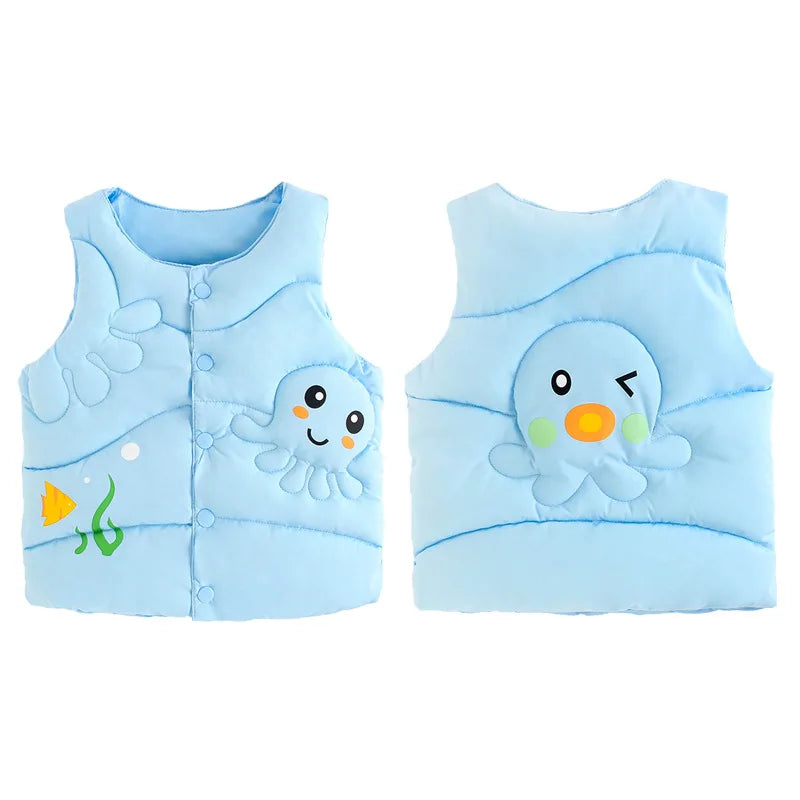 Cartoon Vest Jacket for Kids