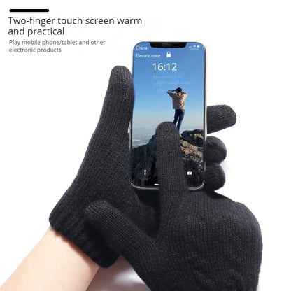 Knitted Thermal Winter Gloves -Touchscreen Full-Finger