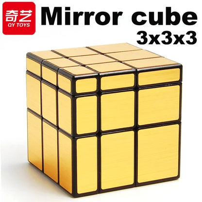 QiYi Dino Cube 3X3 Magic Speed ​​Cube - Jouet de puzzle professionnel sans autocollant pour enfants