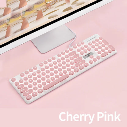 V8 Punk Mechanical Touch Keyboard and Mouse Set