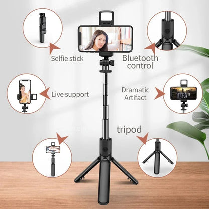 Kabelloses 3-in-1-Selfie-Stativ