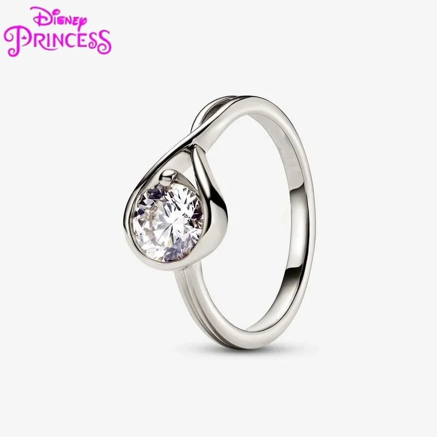 Princess Tiara Crown Ring in 925 Silver