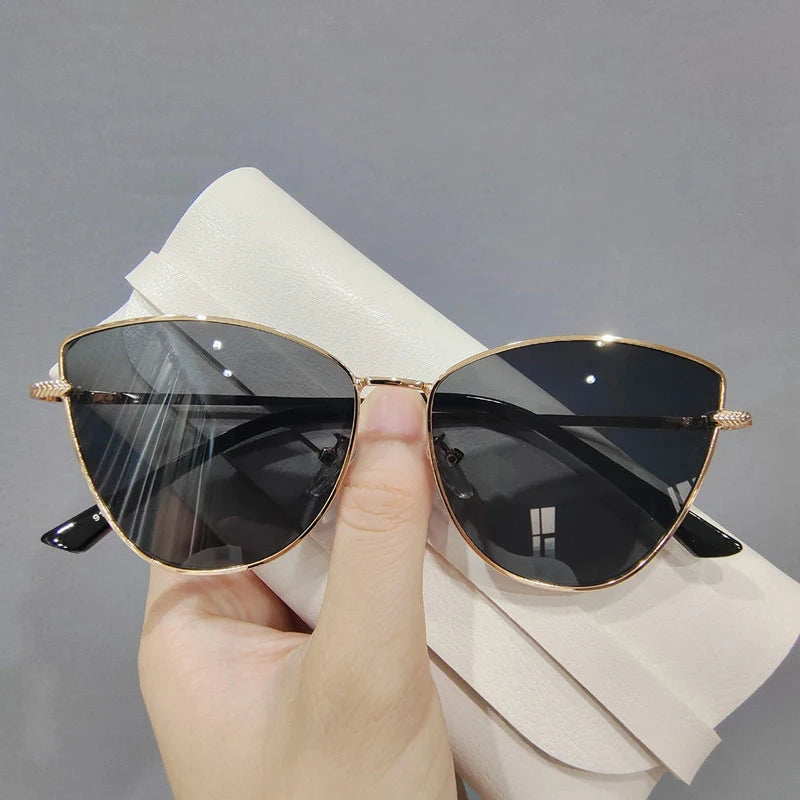 Cat-Eye-Rahmen Retro-Sonnenschutz Damen-Sonnenbrille