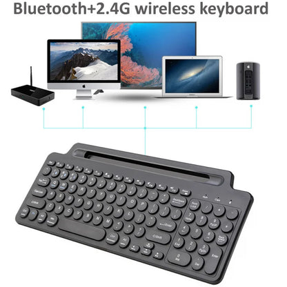 Clavier Bluetooth sans fil avec souris et pavé numérique