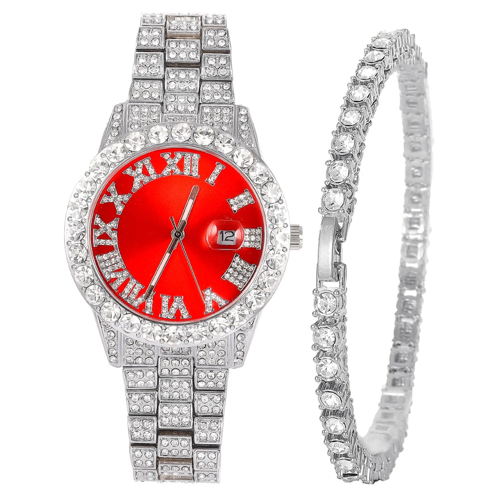 Hip Hop Bling Set Miami Cuban Link Chain