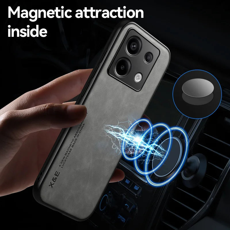 Stoßfestes magnetisches Case für Xiaomi Redmi Note 13 Pro