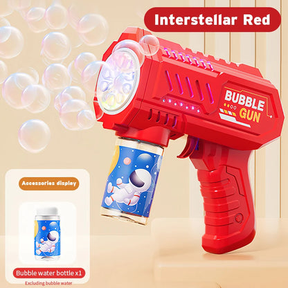 Fully Automatic Space Bubble Gun Outdoor Bubble Machine Toy