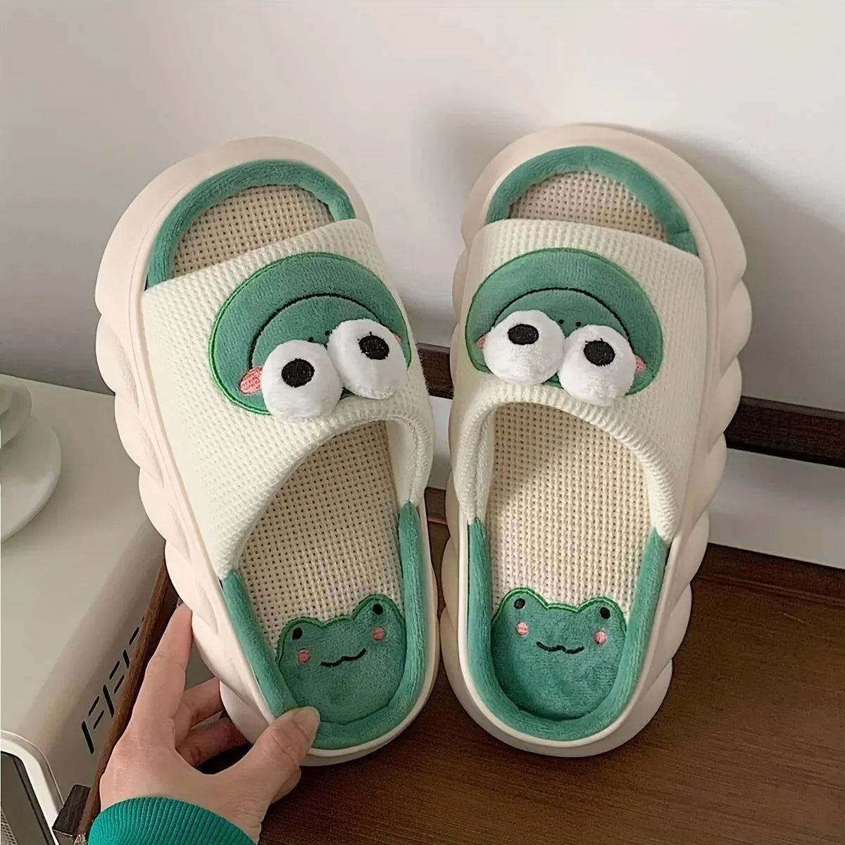 Cozy Cartoon Hemp Cotton Slippers