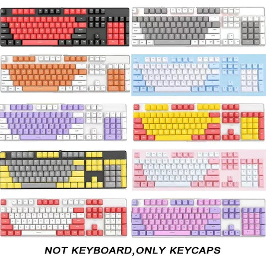 Capuchons de touches Anime PBT, profil XDA, 130 capuchons roses