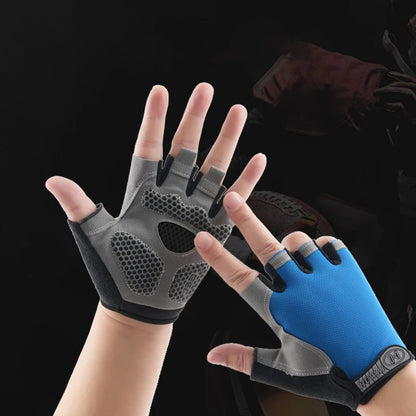 Breathable Half-Finger Cycling & Gym Gloves - Anti-Slip Design