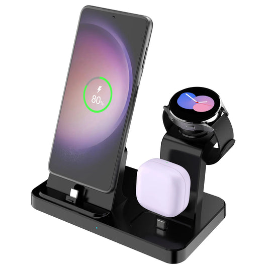 Support de chargeur sans fil Samsung Galaxy 3-en-1