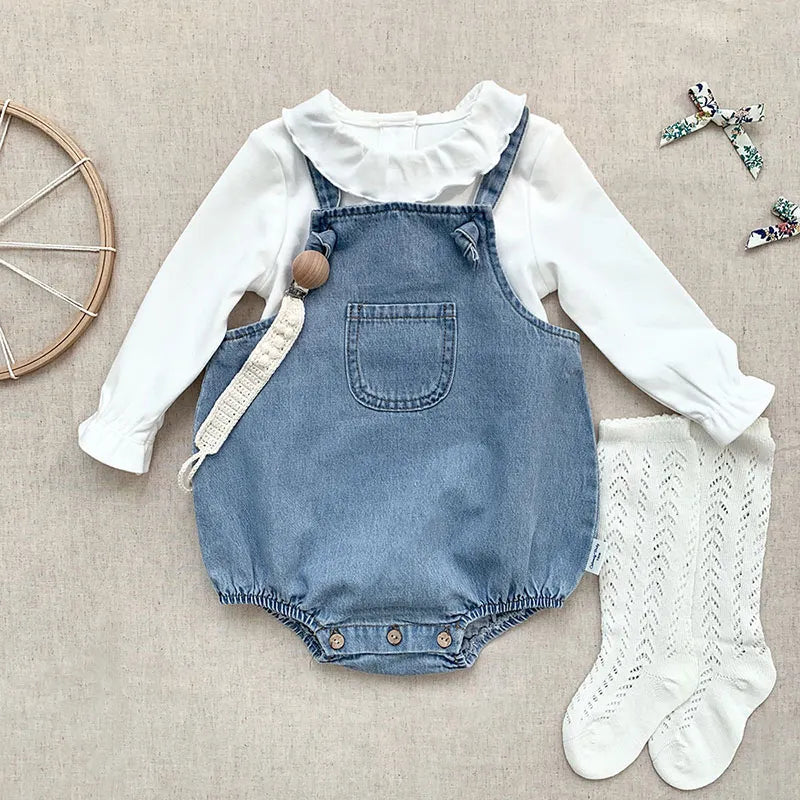 Cowboy Sleeveless Baby Romper