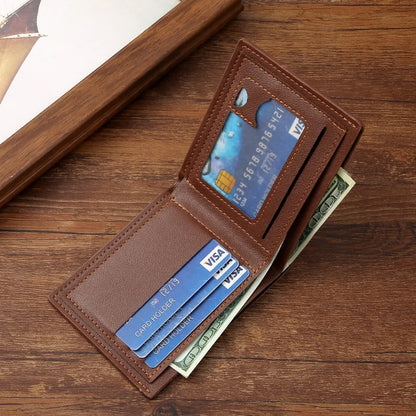 Vintage PU Leather Minimalist Wallet